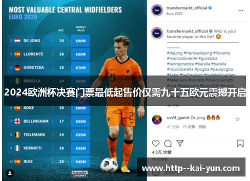 2024欧洲杯决赛门票最低起售价仅需九十五欧元震撼开启 2024欧洲杯决赛门票最低起售价仅需九十五欧元震撼开启